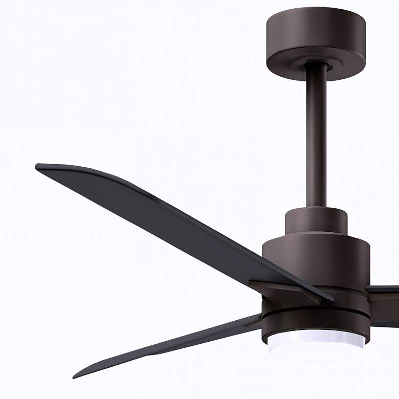 Image 4 42" Alessandra Textured Bronze and Black LED Ceiling Fan more views