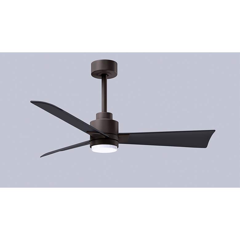 Image 6 42" Alessandra Textured Bronze and Black LED Ceiling Fan more views