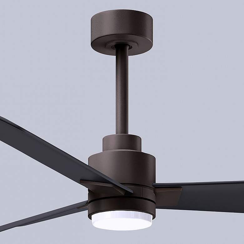 Image 7 42" Alessandra Textured Bronze and Black LED Ceiling Fan more views