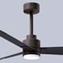 7_42" Alessandra Textured Bronze and Black LED Ceiling Fan more views