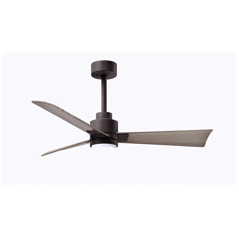Image 1 42 inch Alessandra Textured Bronze and Gray Ash LED Ceiling Fan