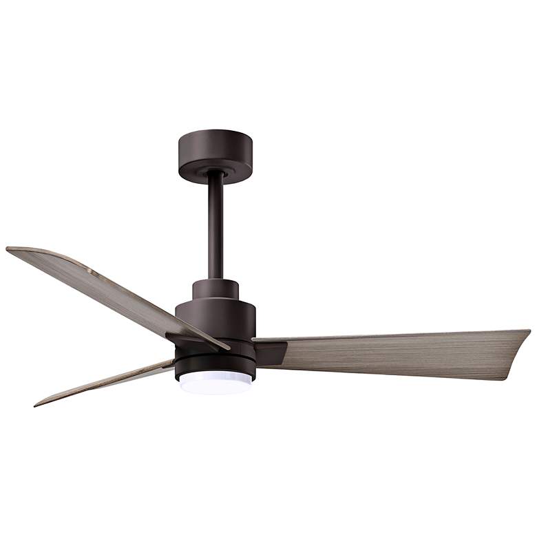 Image 1 42 inch Alessandra Textured Bronze and Gray Ash LED Ceiling Fan