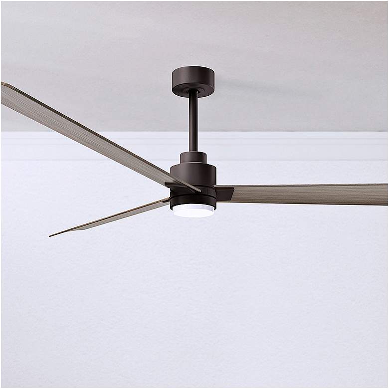 Image 2 42" Alessandra Textured Bronze and Gray Ash LED Ceiling Fan
