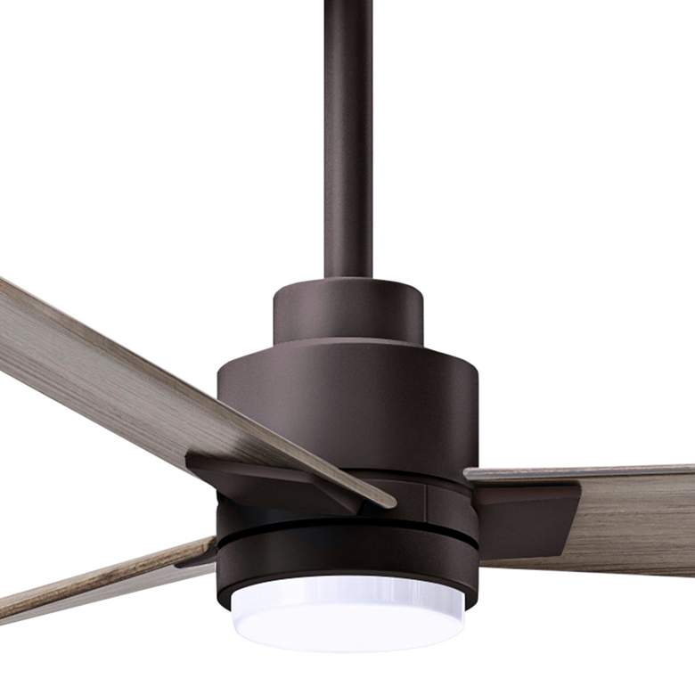 Image 4 42" Alessandra Textured Bronze and Gray Ash LED Ceiling Fan more views