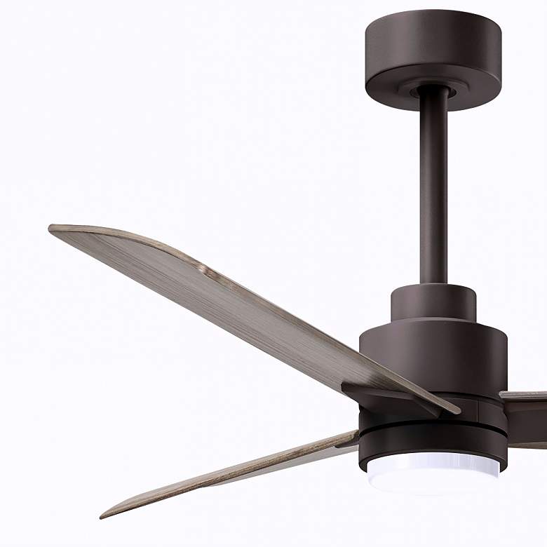 Image 6 42" Alessandra Textured Bronze and Gray Ash LED Ceiling Fan more views