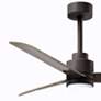 6_42" Alessandra Textured Bronze and Gray Ash LED Ceiling Fan more views