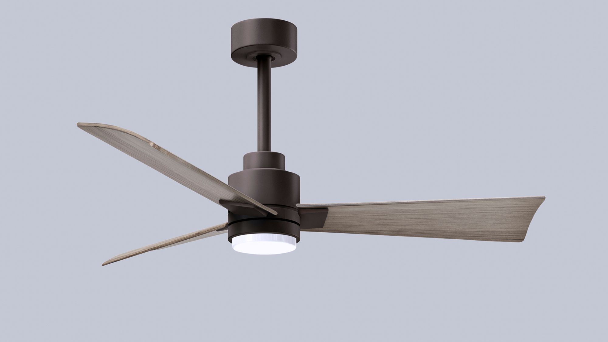 42" Alessandra Textured Bronze and Gray Ash LED Ceiling Fan in scene