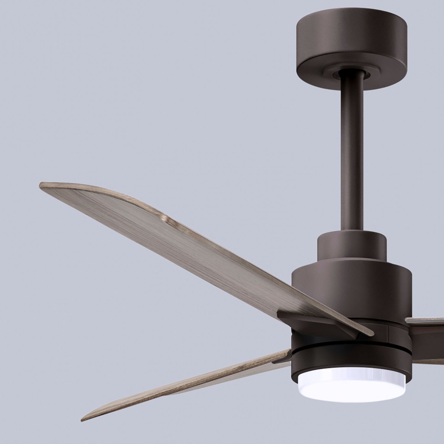 42" Alessandra Textured Bronze and Gray Ash LED Ceiling Fan in scene