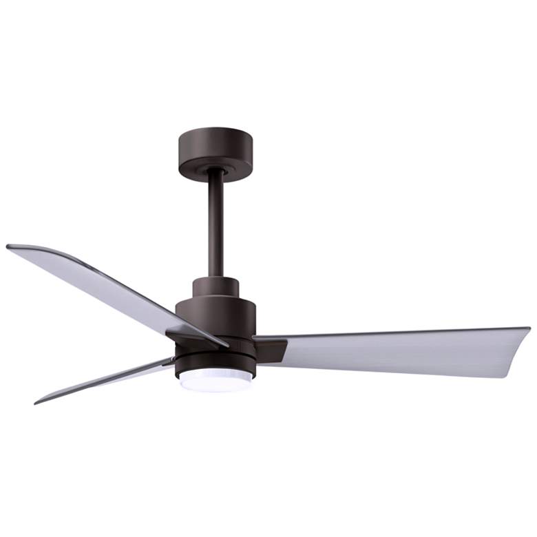 Image 1 42 inch Alessandra Textured Bronze and Nickel LED Ceiling Fan