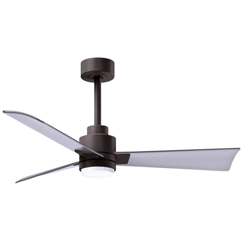 Image 1 42" Alessandra Textured Bronze and Nickel LED Ceiling Fan