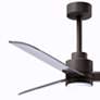 4_42" Alessandra Textured Bronze and Nickel LED Ceiling Fan more views