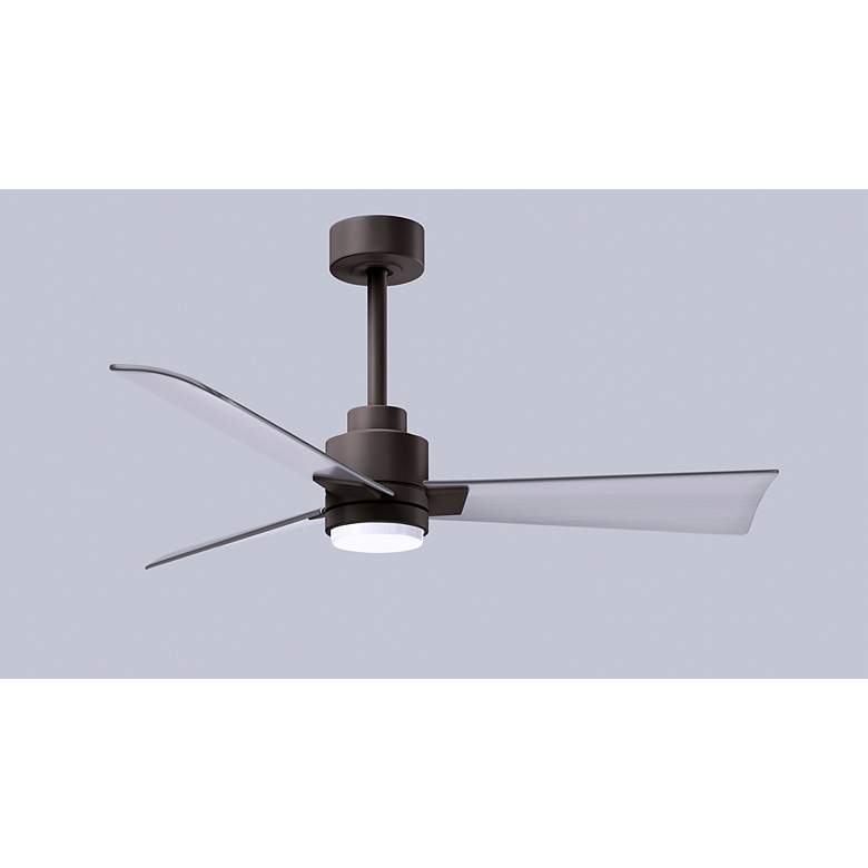Image 6 42" Alessandra Textured Bronze and Nickel LED Ceiling Fan more views