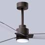7_42" Alessandra Textured Bronze and Nickel LED Ceiling Fan more views