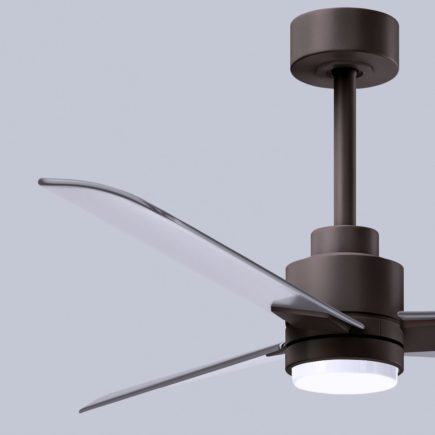 42" Alessandra Textured Bronze and Nickel LED Ceiling Fan