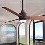 1_42" Alessandra Textured Bronze and Walnut LED Ceiling Fan