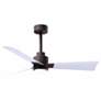 42" Alessandra Textured Bronze and White LED Ceiling Fan