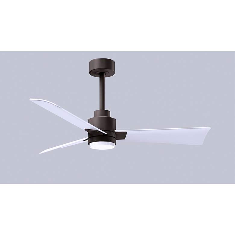 Image 6 42" Alessandra Textured Bronze and White LED Ceiling Fan more views