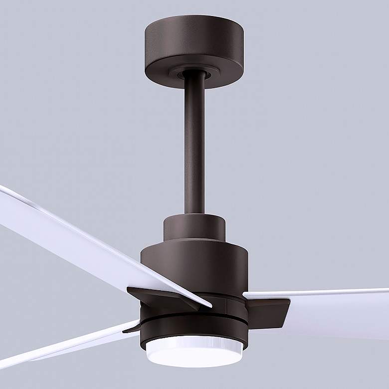 Image 7 42" Alessandra Textured Bronze and White LED Ceiling Fan more views