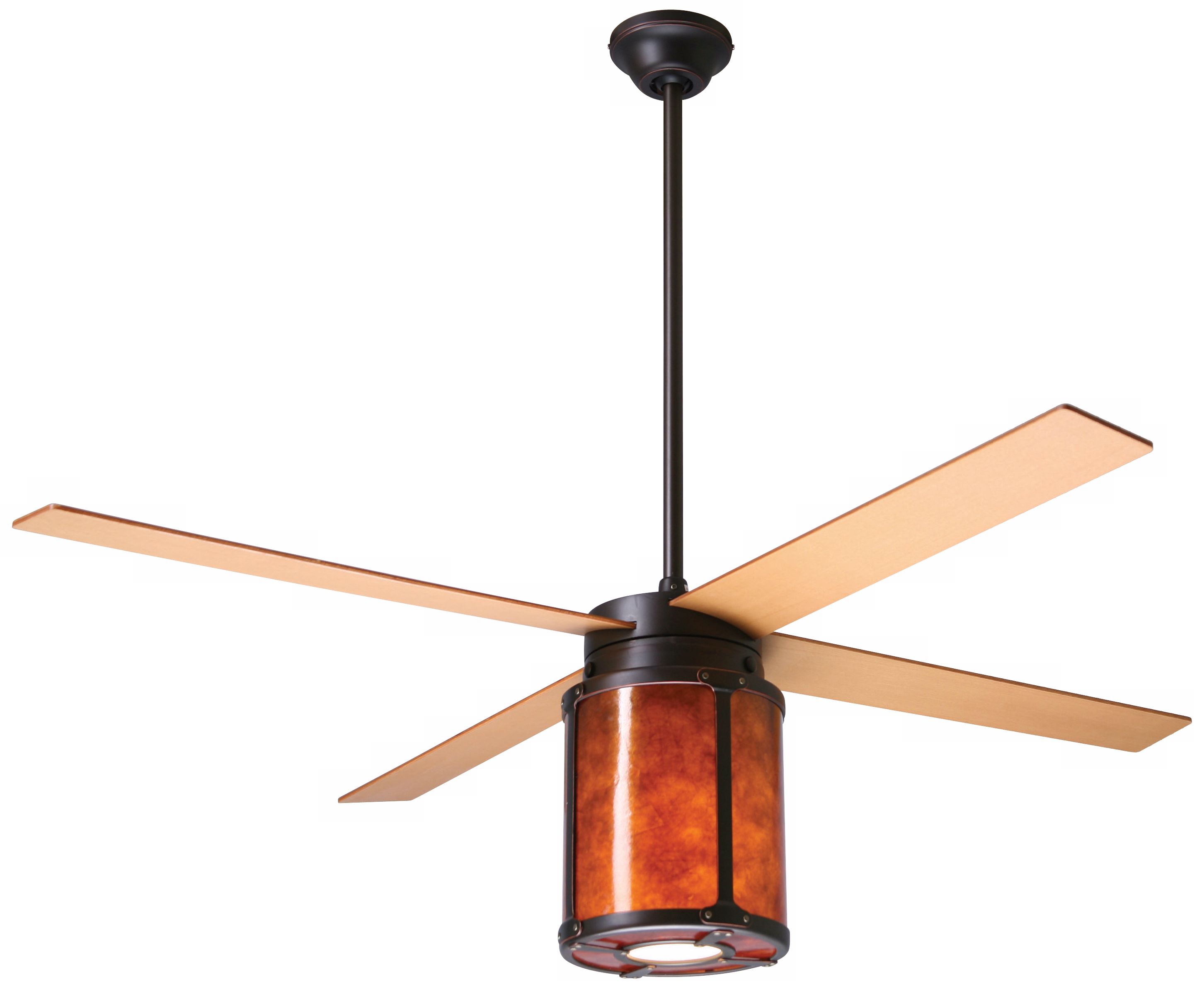 42" Arcadia Rubbed Bronze and Mica Ceiling Fan