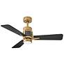 1_42" Atticus Heritage Brass and Black LED Smart Ceiling Fan