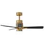 6_42" Atticus Heritage Brass and Black LED Smart Ceiling Fan more views