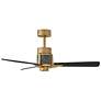 7_42" Atticus Heritage Brass and Black LED Smart Ceiling Fan more views