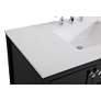 7_42-Inch Black Single Sink Bathroom Vanity With White Calacatta Quartz Top more views