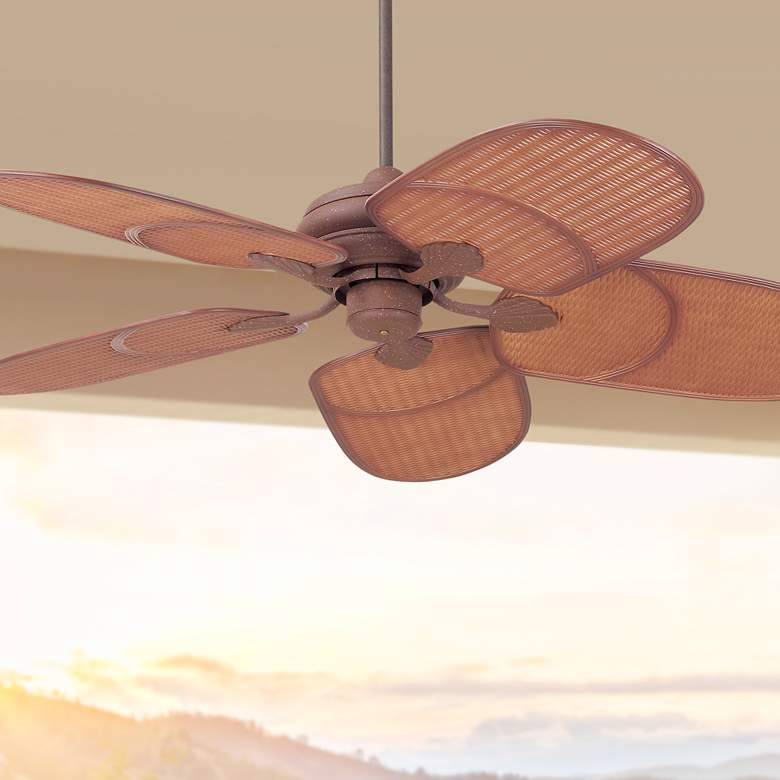 Image 1 42" Casa Vieja® Outdoor Tropical Ceiling Fan with Pull Chain