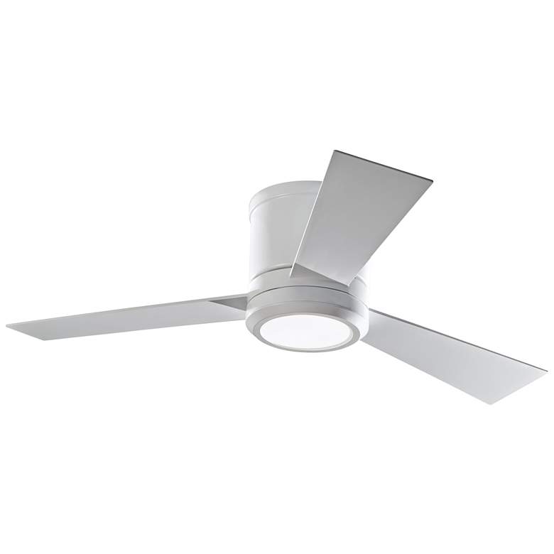 Image 2 42 inch Clarity II Matte White LED Modern Hugger Ceiling Fan with Remote