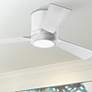 42" Clarity II Matte White LED Modern Hugger Ceiling Fan with Remote