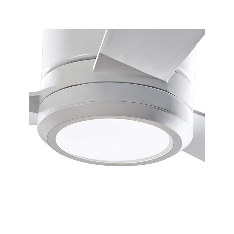 Image 3 42 inch Clarity II Matte White LED Modern Hugger Ceiling Fan with Remote more views