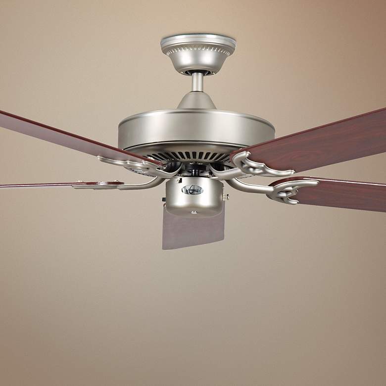 Image 1 42 inch Concord California Home Satin Nickel Ceiling Fan