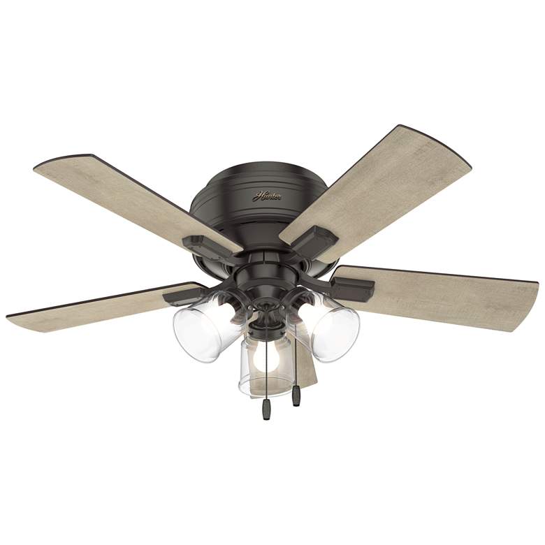 Image 1 42" Crestfield Noble Bronze and Bleached Pine Ceiling Fan