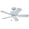 42" Emerson Veranda Outdoor Satin White Ceiling Fan