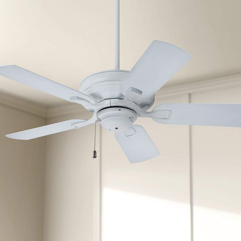 Image 1 42 inch Emerson Veranda Outdoor Satin White Ceiling Fan