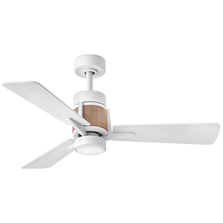 Image 4 42" Hinkley Atticus Matte White LED Smart Ceiling Fan more views