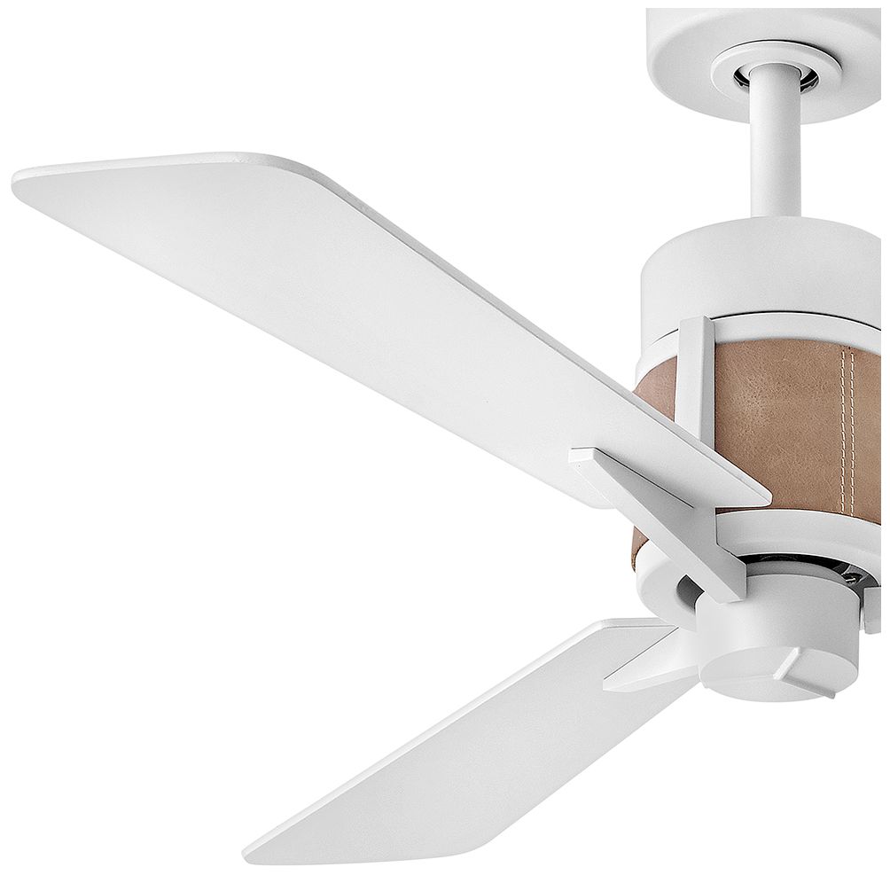 42" Hinkley Atticus Matte White LED Smart Ceiling Fan