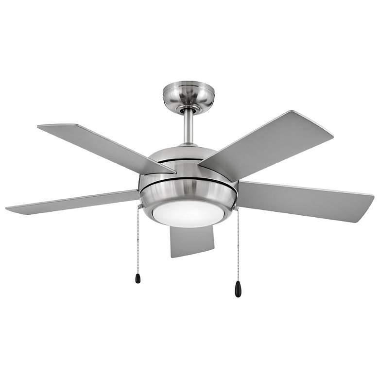 Image 6 42" Hinkley Croft Brushed Nickel Indoor Pull-Chain LED Ceiling Fan more views