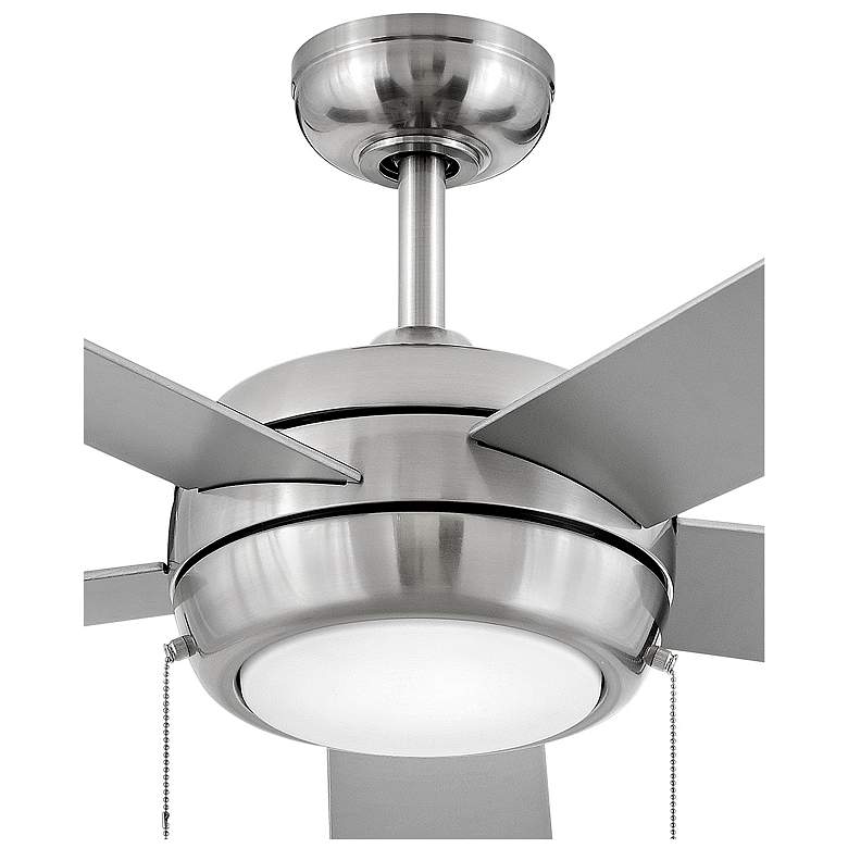 Image 7 42" Hinkley Croft Brushed Nickel Indoor Pull-Chain LED Ceiling Fan more views