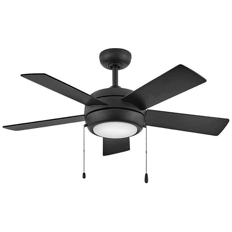 Image 1 42" Hinkley Croft Matte Black Indoor Pull-Chain LED Ceiling Fan
