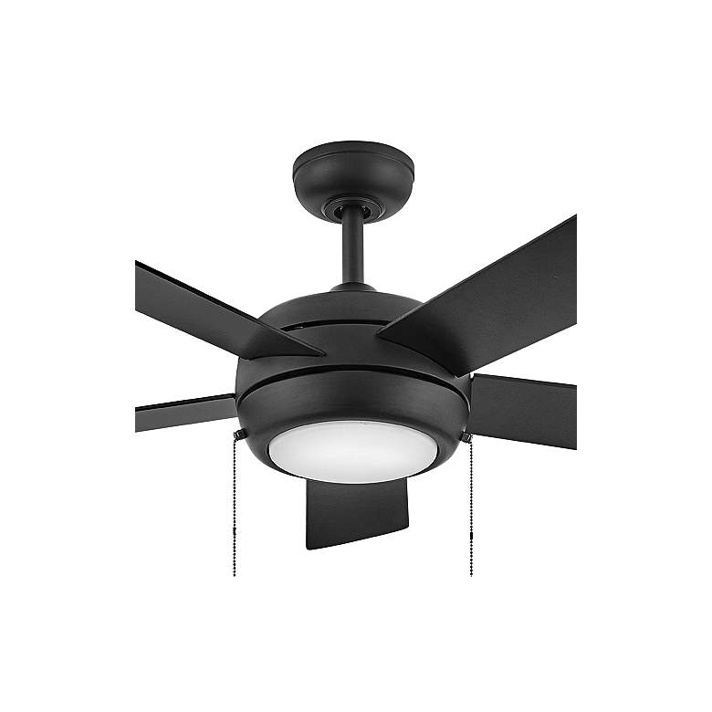 Image 2 42" Hinkley Croft Matte Black Indoor Pull-Chain LED Ceiling Fan more views