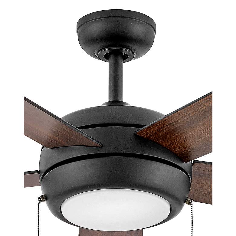 Image 5 42" Hinkley Croft Matte Black Indoor Pull-Chain LED Ceiling Fan more views