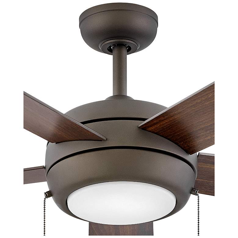 Image 7 42" Hinkley Croft Matte Bronze Indoor Pull-Chain LED Ceiling Fan more views