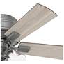 2_42" Hunter Crestfield Matte Silver LED Ceiling Fan with Pull Chain more views