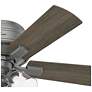 3_42" Hunter Crestfield Matte Silver LED Ceiling Fan with Pull Chain more views