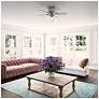 5_42" Hunter Crestfield Matte Silver LED Ceiling Fan with Pull Chain more views