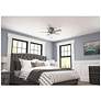 6_42" Hunter Crestfield Matte Silver LED Ceiling Fan with Pull Chain more views