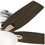 Thumbnail4 of 42" Hunter Newsome Brushed Nickel LP Ceiling Fan with LED Light Kit more views