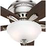 5_42" Hunter Newsome Brushed Nickel LP Ceiling Fan with LED Light Kit more views