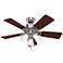 42" Hunter Southern Breeze LED Brushed Nickel Pull Chain Ceiling Fan